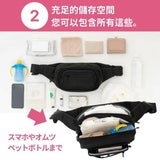 POMULU抱抱包 2WAY育兒抱坐單肩包(從日本到台灣)日本的人氣品牌　6個月至1歲,2歲,3歲,4歲,20公斤【附有初始鑰匙飾物】1000-57-04