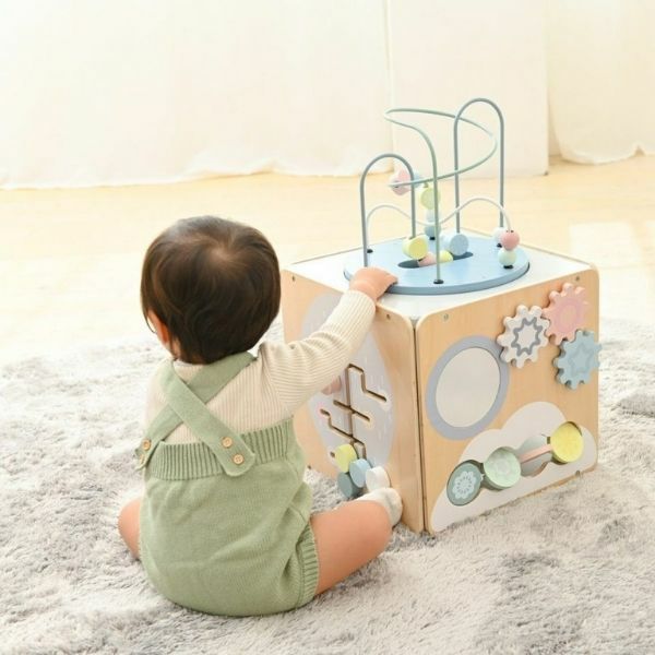 1歳2歳3歳ボックスおもちゃ【知育玩具】木製モンテッソーリ玩具【8種類