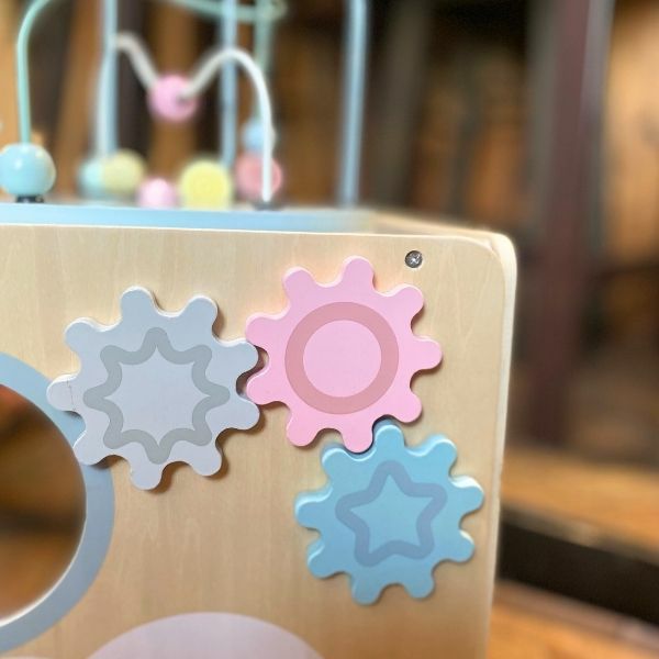 トイボックス　テディベアイラストが描かれた木製ボックス インテリアつみき 木製BOXセット | くまのがっこう 日用品