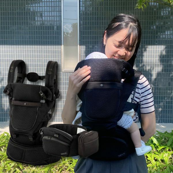 BABY＆ME ベーレン(Beren)ヒップシート ネイビー メッシュ BABY＆Me ベビーアンドミー Beren hipseat インディゴブルー ベーレン