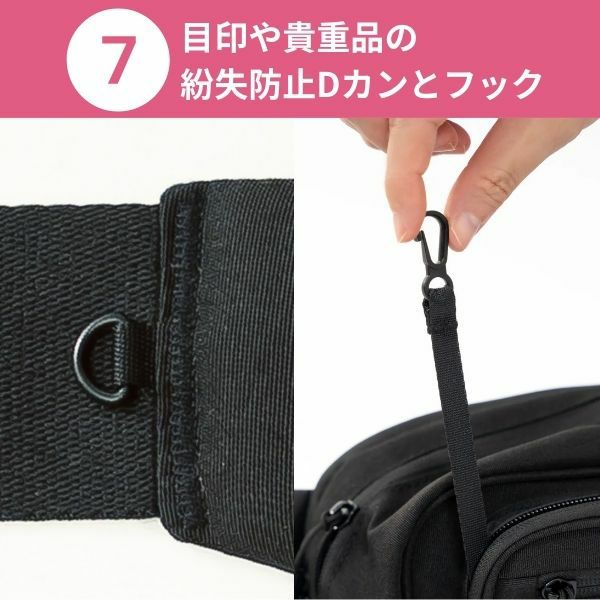 ポムル(POMULU)ヒップシートショルダーバッグ クラシックネイビー 6