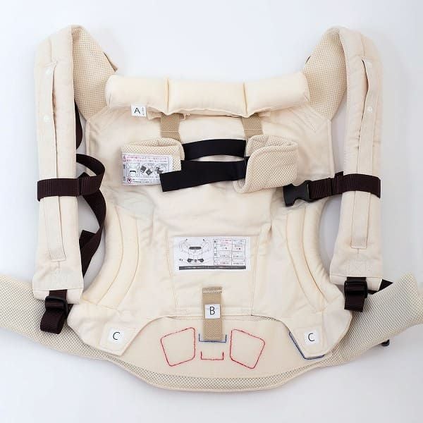 sun&beach 抱っこ紐OM-1 メッシュベージュ　よだれカバー サンアンドビーチ(sun&beach)メッシュベージュ(OM-1)新生児から3歳頃