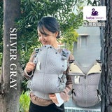 ベベスワン抱っこ紐 bebe swan正規品【シルバーグレー】肩と腰が痛くないベスト型で前ファスナーで一人で簡単装着【着る抱っこひも】新生児から使える、おんぶも簡単。妊婦さんの出産準備、腰痛肩こり腱鞘炎で買い替えにフィット感抜群のベベスワン試着比較できる店舗有1000-64-02