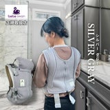 ベベスワン抱っこ紐 bebe swan正規品【シルバーグレー】肩と腰が痛くないベスト型で前ファスナーで一人で簡単装着【着る抱っこひも】新生児から使える、おんぶも簡単。妊婦さんの出産準備、腰痛肩こり腱鞘炎で買い替えにフィット感抜群のベベスワン試着比較できる店舗有1000-64-02