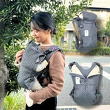 ベベスワン抱っこ紐 bebe swan正規品【チャコールグレー】肩と腰が痛くないベスト型で前ファスナーで一人で簡単装着【着る抱っこひも】新生児から使える、おんぶも簡単。妊婦さんの出産準備、腰痛肩こり腱鞘炎で買い替えにフィット感抜群のベベスワン試着比較できる店舗有1000-64-03