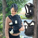 ベベスワン抱っこ紐 bebe swan正規品【セピアブラック】肩と腰が痛くないベスト型で前ファスナーで一人で簡単装着【着る抱っこひも】新生児から使える、おんぶも簡単。妊婦さんの出産準備、腰痛肩こり腱鞘炎で買い替えにフィット感抜群のベベスワン試着比較できる店舗有1000-64-04