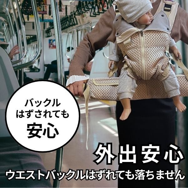 【レンタル試着】bebeswan(ベベスワン)抱っこ紐 正規品 肩と腰が痛くないベスト型で前ファスナーで一人で簡単装着【着る抱っこひも】新生児から使える、おんぶも簡単。妊婦さんの出産準備、腰痛肩こり腱鞘炎で買い替えにフィット感抜群 ベベスワンレンタル試着 1000-64-05