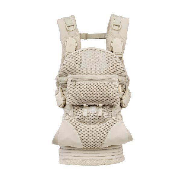 エアバギー 抱っこ紐【テンポ 】サンドアッシュ(AIRBUGGY TEMPO)新生児からメッシュでおしゃれに使えて、マグネットで簡単装着、セーフティーロックで安心！小さめママから大きめパパまでフィット感抜群