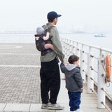 サンアンドビーチ(sun&beach) おはじき【ohajiki】(OM-1)新生児から3歳頃まで使える!日本製のおしゃれで軽い抱っこ紐！日本人体型にフィット、落下防止（おんぶも簡単サポート）ベビー安全ベルトと【腰パッド付】サンアンドビーチ正規取扱店ルカコストアで試着比較購入可