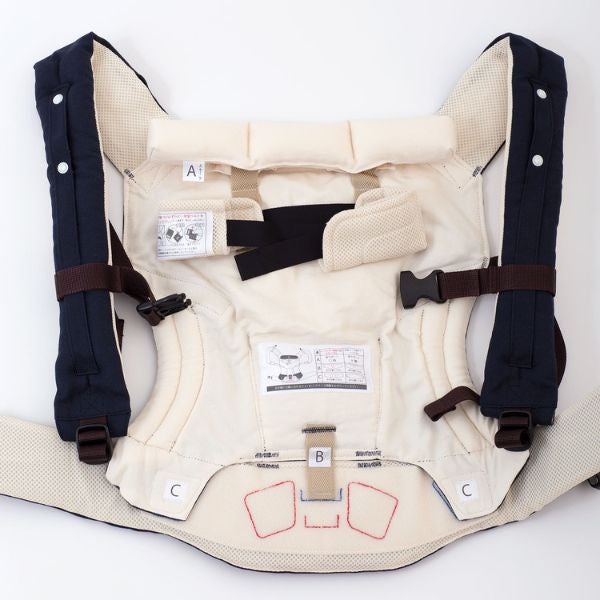 サンアンドビーチ(sun&beach) きじ【kigi】(OM-1)新生児から3歳頃まで使える!日本製のおしゃれで軽い抱っこ紐！日本人体型にフィット、落下防止（おんぶも簡単サポート）ベビー安全ベルトと【腰パッド付】サンアンドビーチ正規取扱店ルカコストアで試着比較購入可