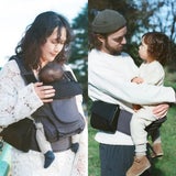 マールマールコラボ(MATO)BABY&Me Beren ベビーアンドミー ベーレン 抱っこひもヒップシート【ファーストセット】【チャコール】新生児授乳や寝かしつけ～4歳頃20kgまでメッシュでおしゃれなオールインワン 妊婦マタニティ出産準備 日本正規販売店 1000-07-100