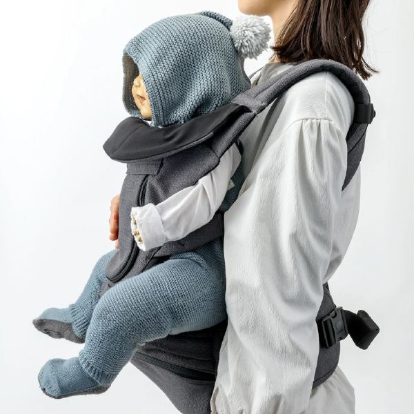 マールマールコラボ(MATO)BABY&Me Beren ベビーアンドミー ベーレン 抱っこひもヒップシート【ファーストセット】【チャコール】新生児授乳や寝かしつけ～4歳頃20kgまでメッシュでおしゃれなオールインワン 妊婦マタニティ出産準備 日本正規販売店 1000-07-100